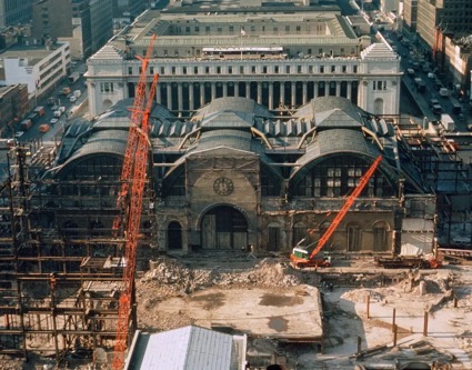 1963-1966年宾西法尼亚车站主楼被彻底拆毁